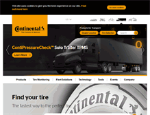 Tablet Screenshot of continental-truck.com